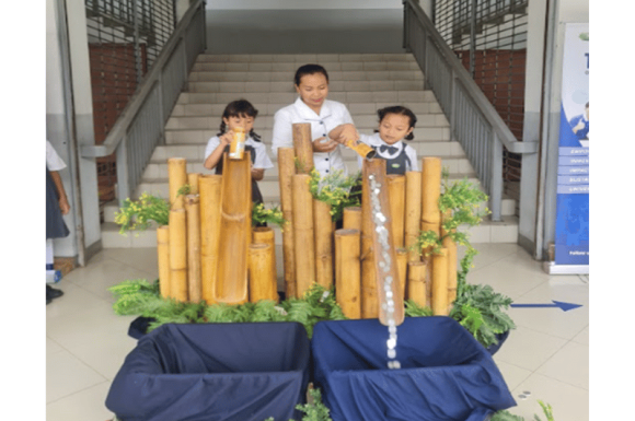 Wujudkan Kepedulian Terhadap Sesama dengan Penuangan Celengan Bambu