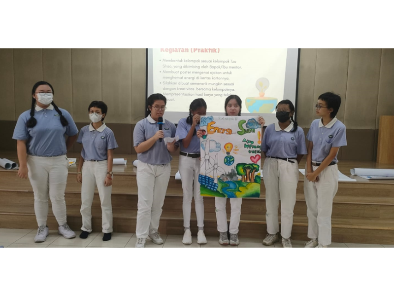 “Hemat Energi, Selamatkan Bumi” Tzu Shao SMP Cinta Kasih Tzu Chi