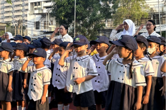 Memperingati Hari Anak Nasional 2025 dengan Kegiatan Upacara dan Senam Bersama