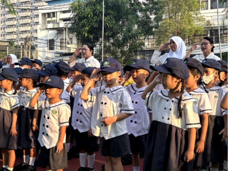 Memperingati Hari Anak Nasional 2025 dengan Kegiatan Upacara dan Senam Bersama