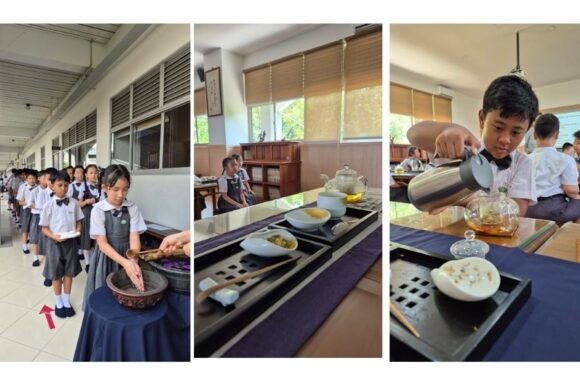 Belajar Filosofi Bunga Krisantium di kelas Cha Dao