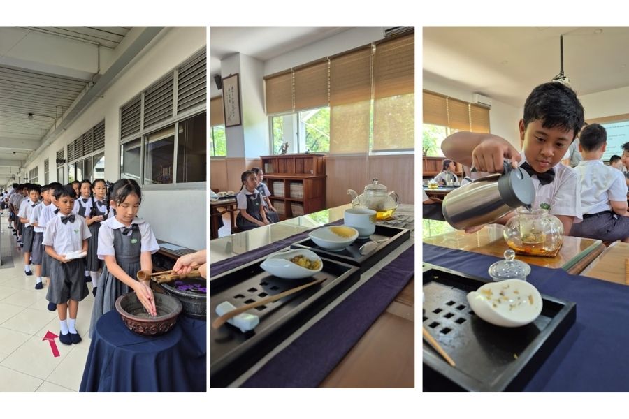 Belajar Filosofi Bunga Krisantium di kelas Cha Dao